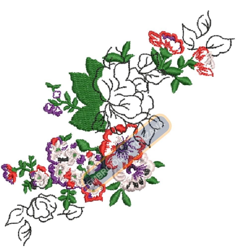 Flower Beautiful Embroidery Design
