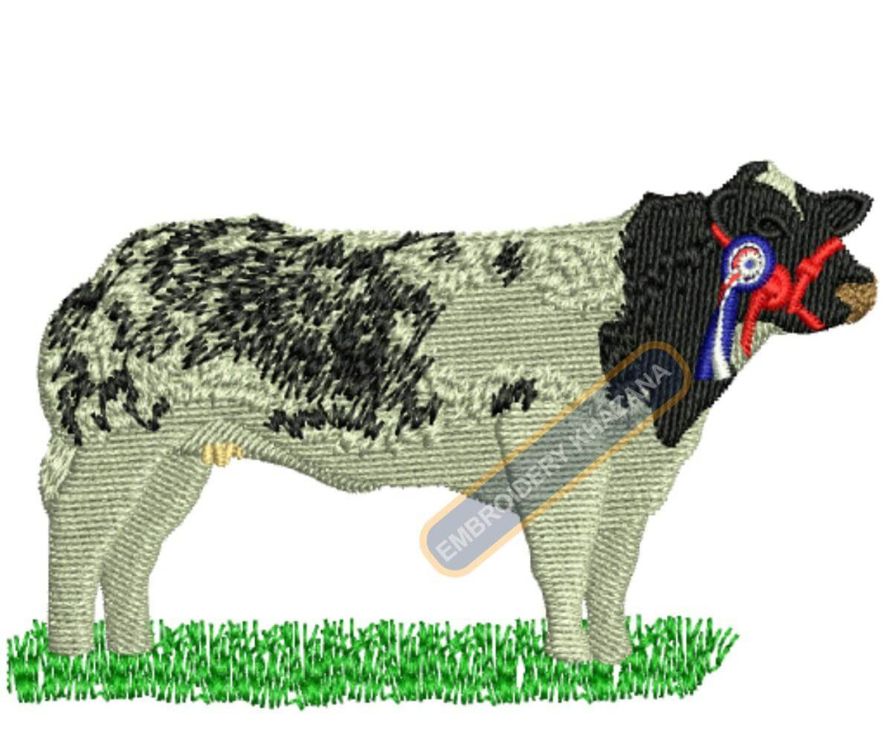 Cow Belgian Embroidery Design