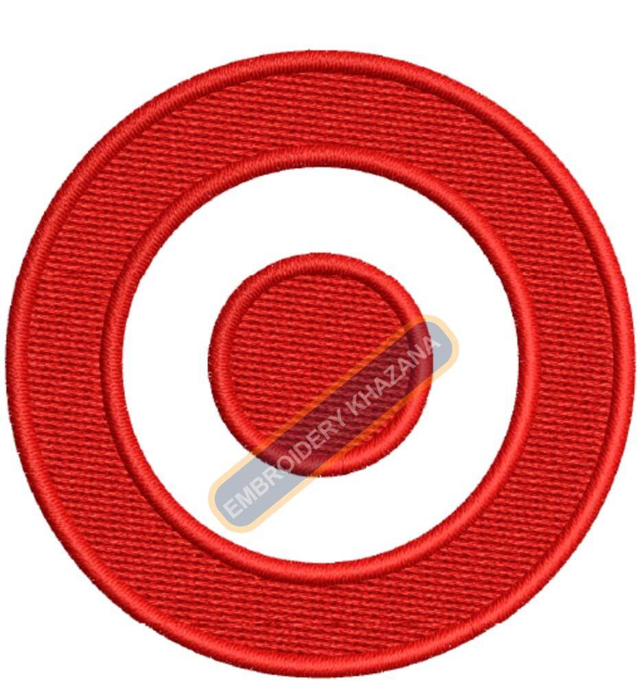Target Bulls Eye Embroidery Design