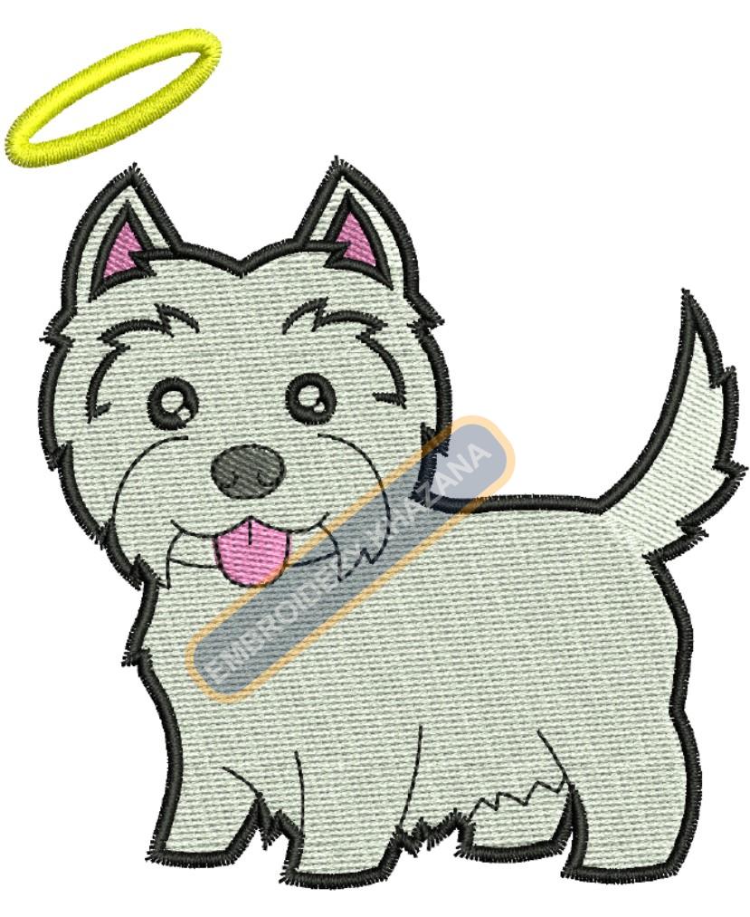 dog embroidery design