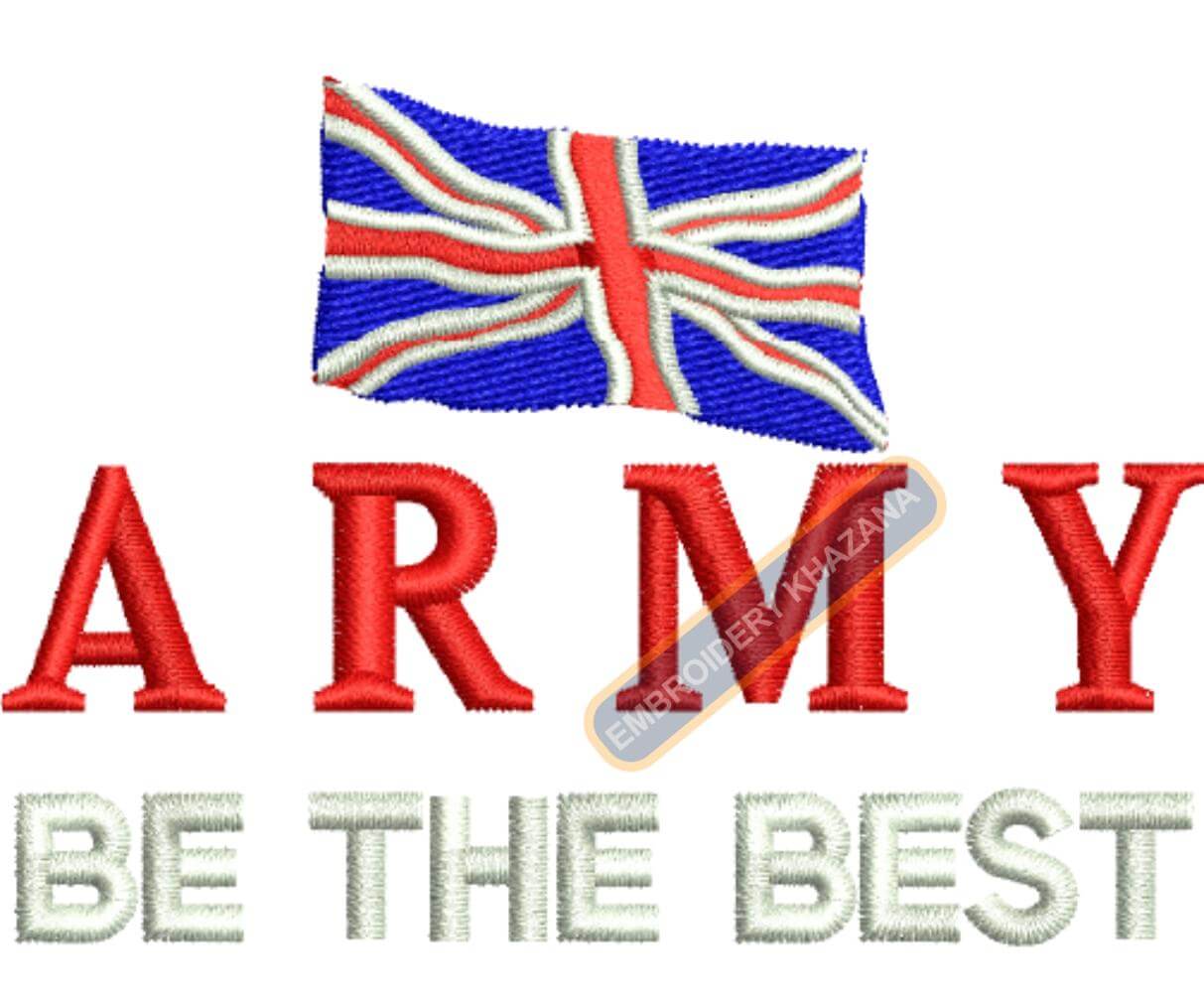 Army Be The Best Digital Embroidery Design