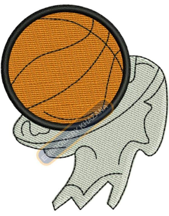 Basketball Sport Embroidery Design