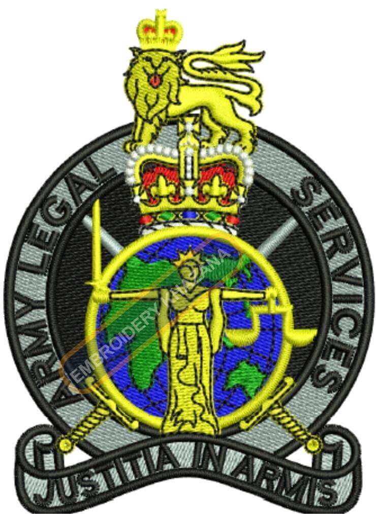 Army Legal Service Badge Embroidery Design
