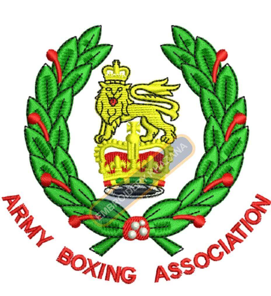 Army Boxing Association Embroidery Design