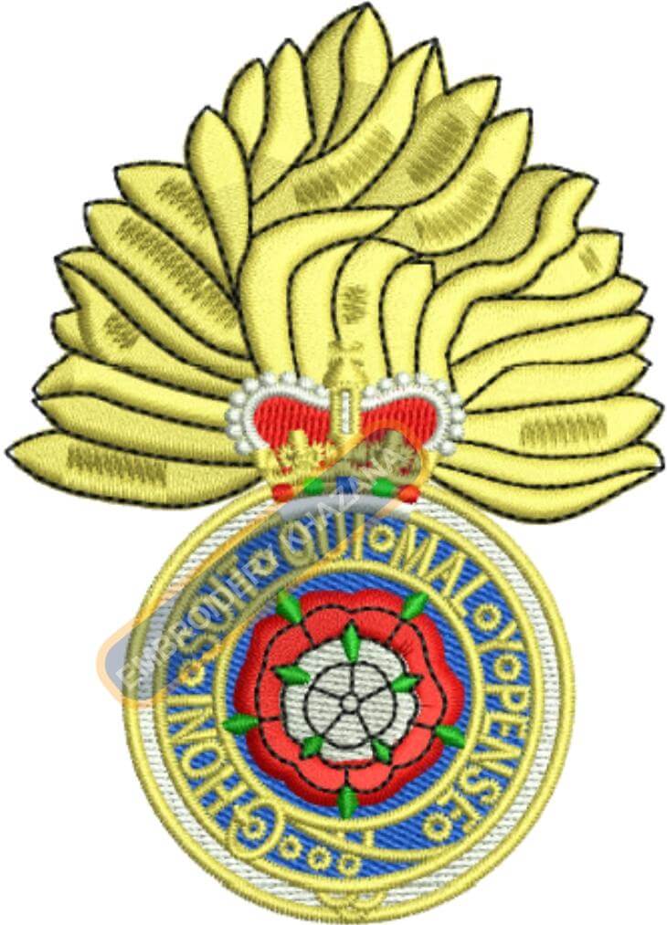 The Royal Fusiliers Badge Embroidery Design
