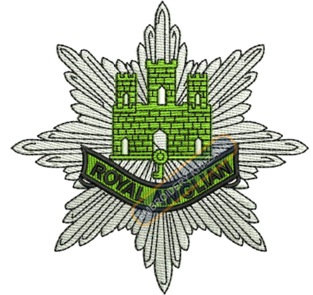 The Royal Anglian Regiment Badge Embroidery Design