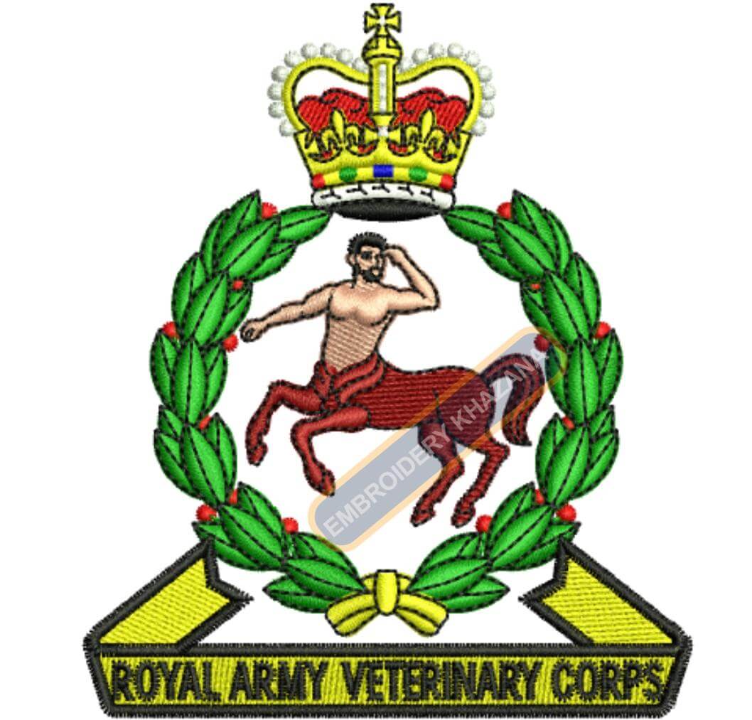 Royal Army Veterinary Corps Badge Embroidery Design
