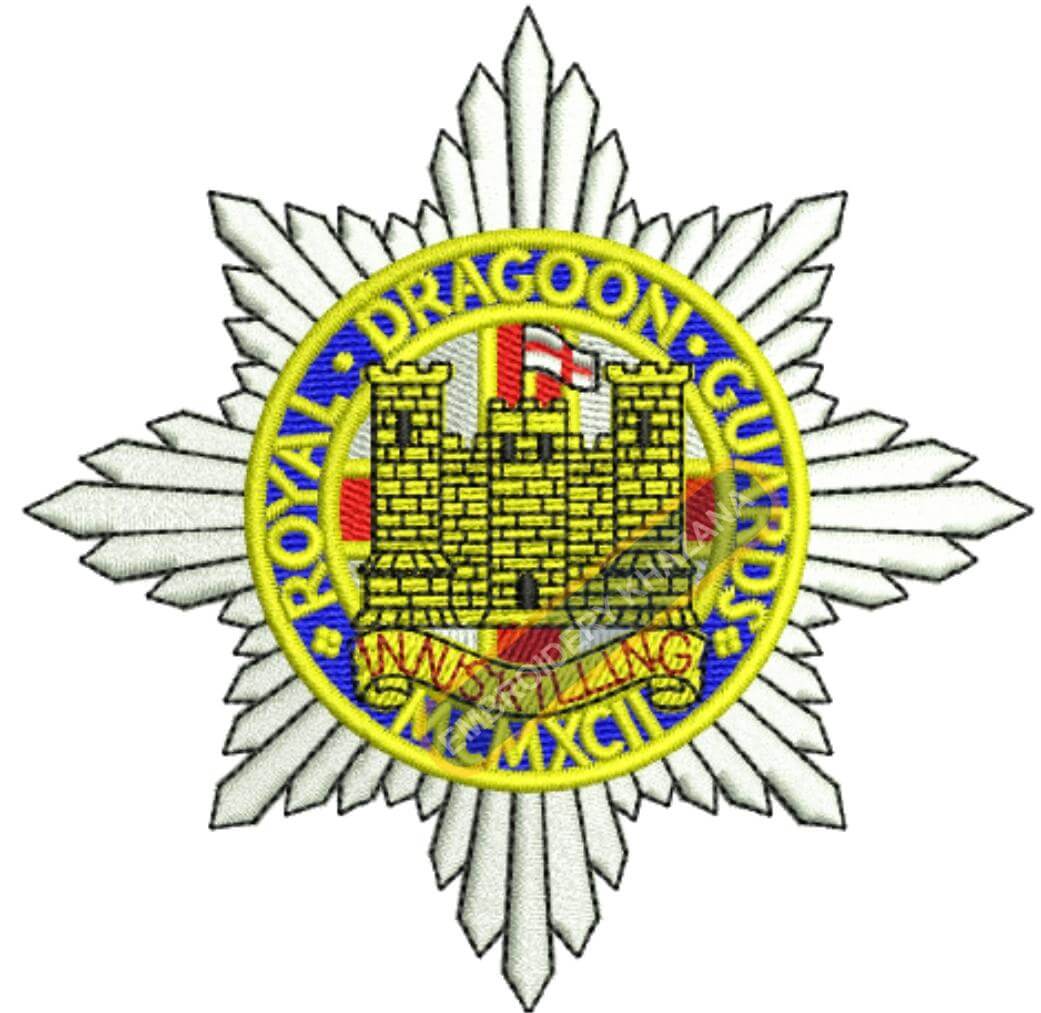 The Royal Dragoon Guards Badge Embroidery Design