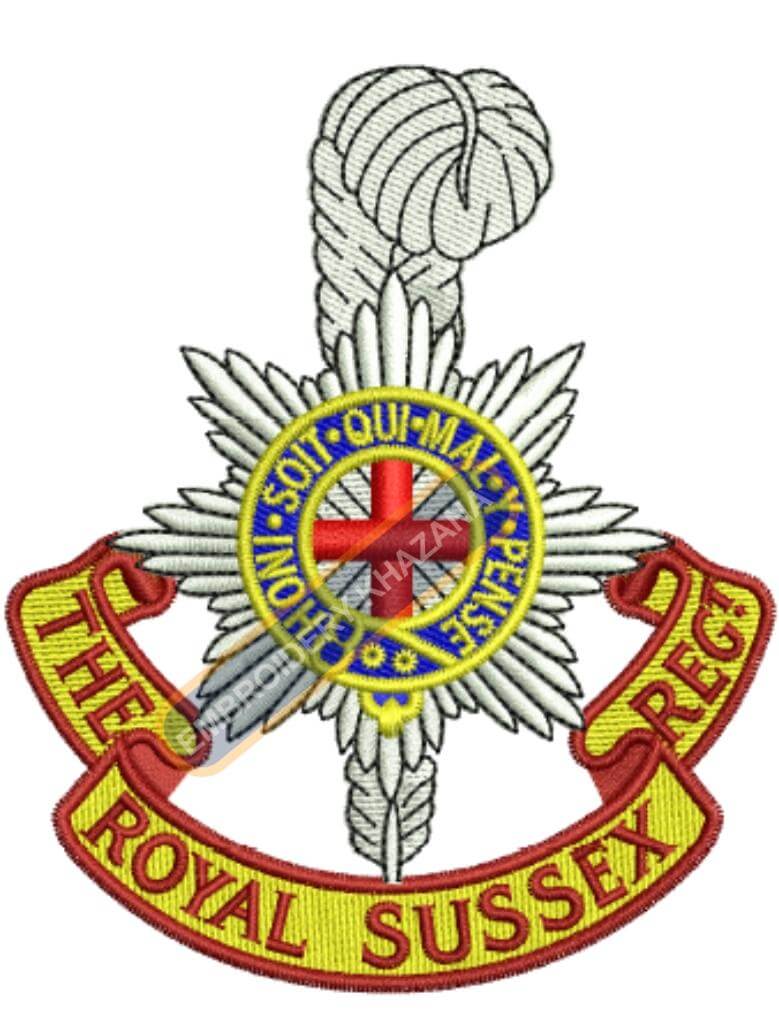 The Royal Sussex Regiment Badge Embroidery Design