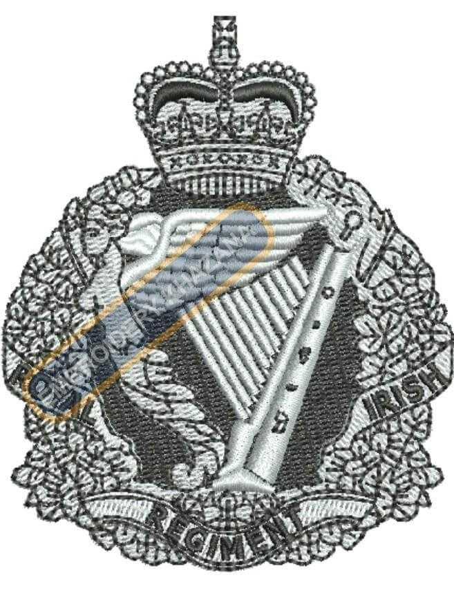Royal Irish Regiment Badge Embroidery Design