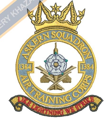 Askern squadron badge embroidery design
