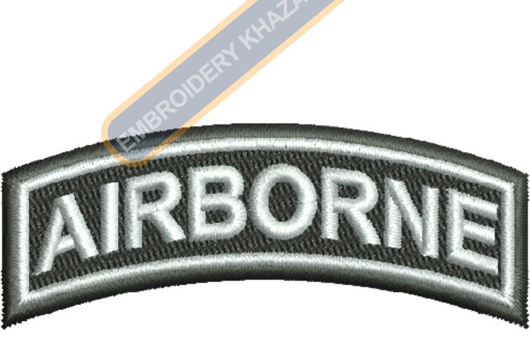 Airborne Rocker embroidery design