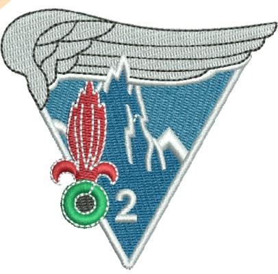2rep regiment badge embroidery design