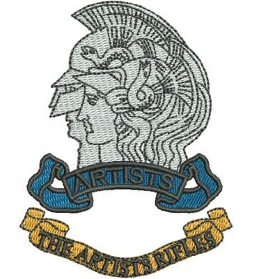 Artists Rifles badge embroidery design