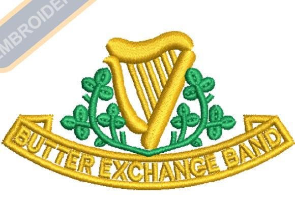 the cork butter exchange brass and reed band badge