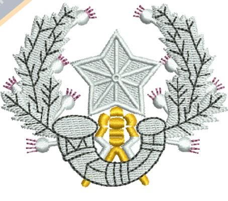 The Cameronians badge embroidery design