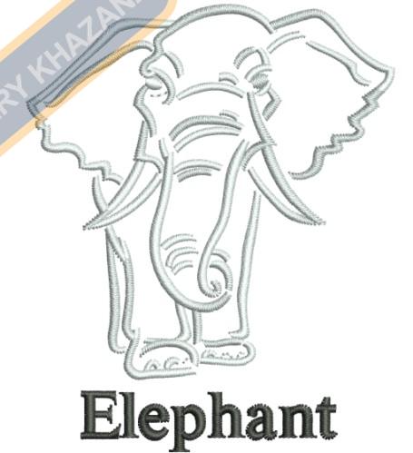 ELEPHANT embroidery design
