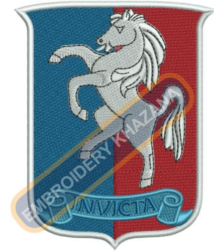 Invicta Horse Stock  badge embroidery design