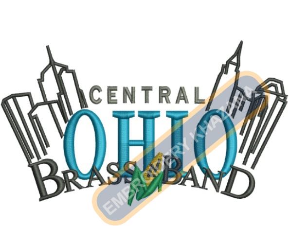Free Central Ohio Brass Band Embroidery Design