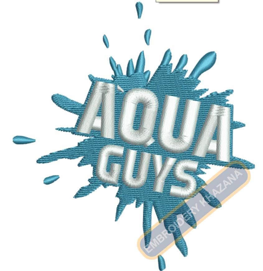 Free Aqua Guys Embroidery Design