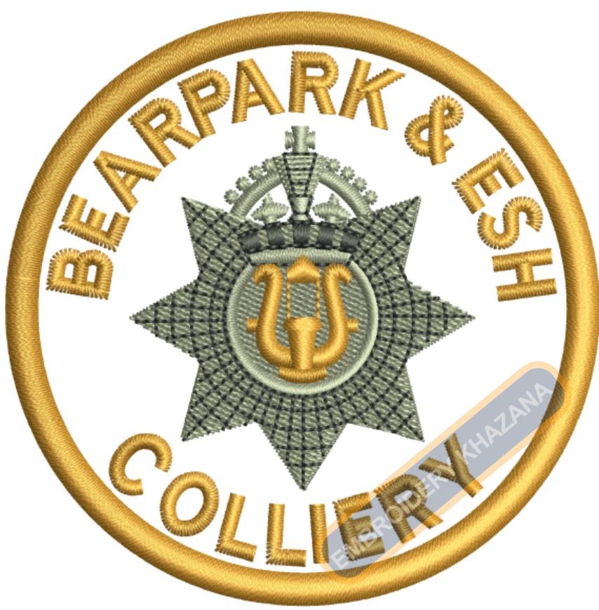 Free Bearpark and Esh Colliery Embroidery Design