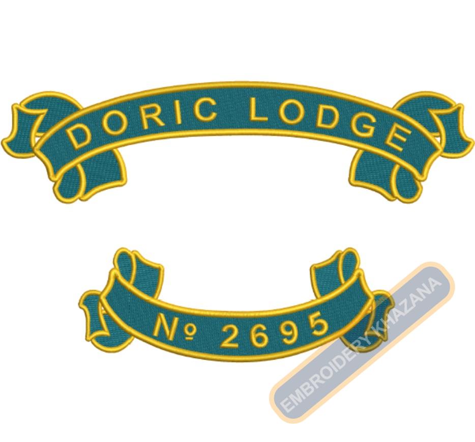 Free Doric Lodge Embroidery Design