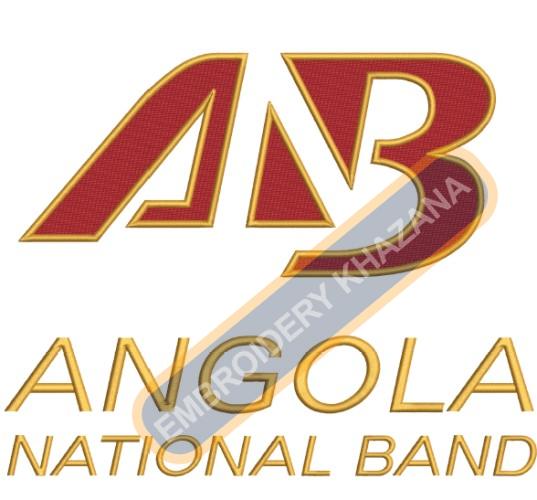 Free Angola National Band Embroidery Design