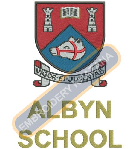 Free Albyn School Embroidery Design