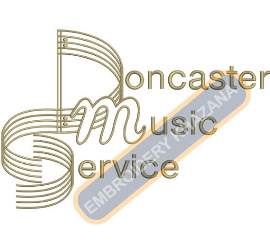 Doncaster Music Services Embroidery Design