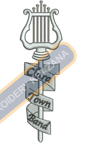 Free Clara Town Band Embroidery Design