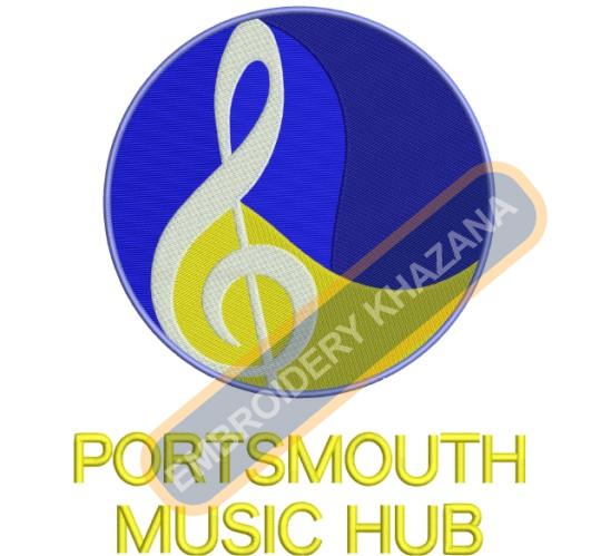 Free Portsmouth Music Hub Embroidery Design
