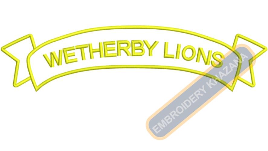 Free Wetherby Lions Embroidery Design