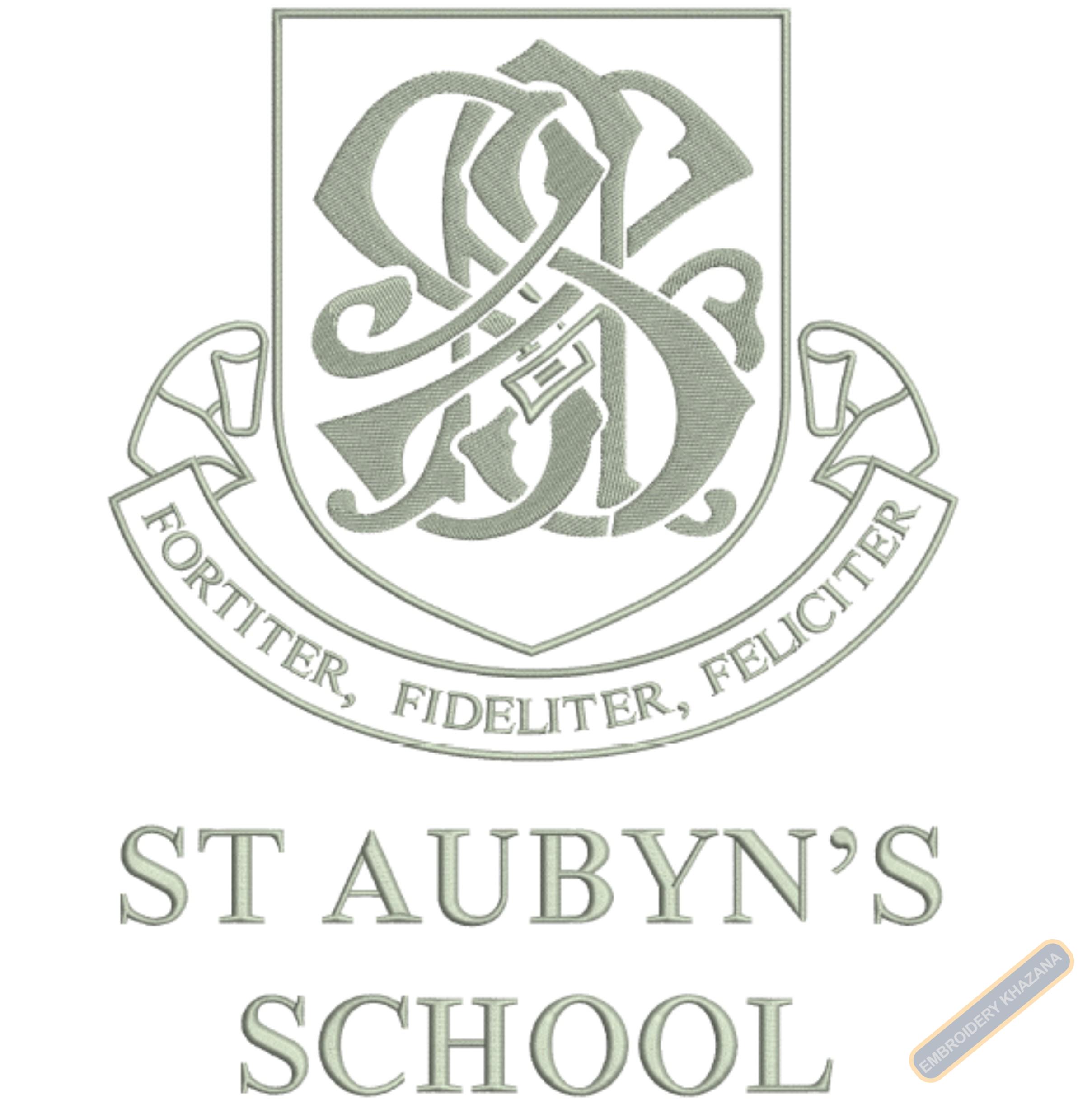 Free St Aubyn School Embroidery Design