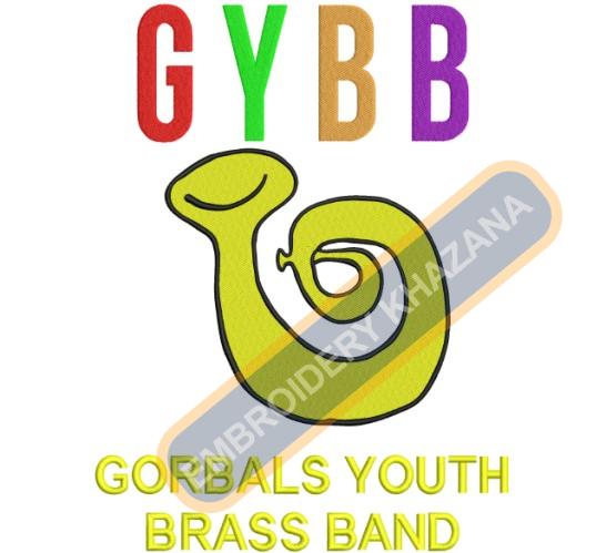 Free Gorbals Youth Brass Band Embroidery Design