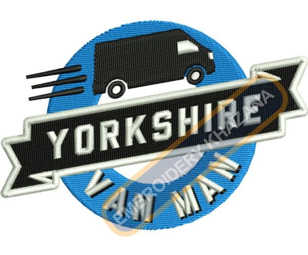 Free Yorkshire Van Man Embroidery Design