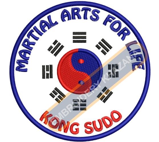 Free Martial Art For Life Embroidery Design