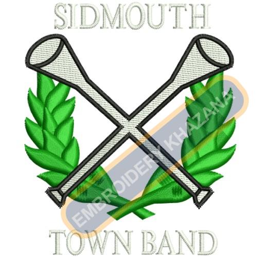 Free Sidmouth Town Band Embroidery Design