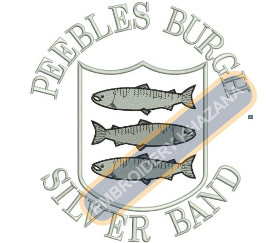 Free Peebles Silver Band Embroidery Design