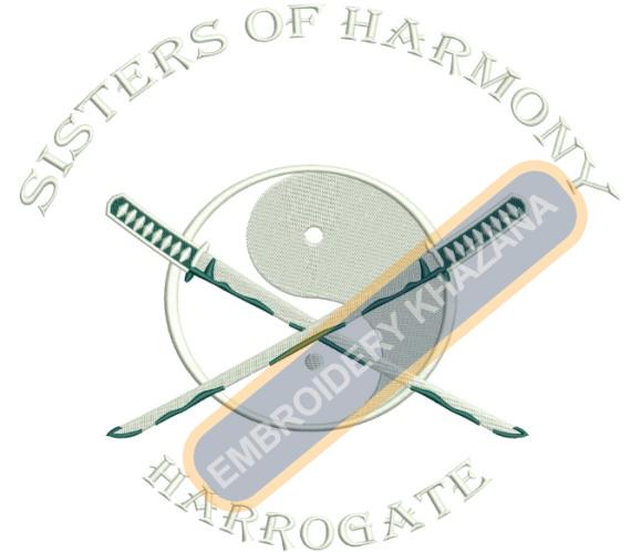 Free Sister of Harmony Embroidery Design
