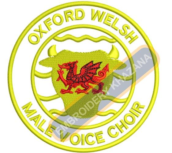 Free Oxford Welsh Male Voice Choir Embroidery Design