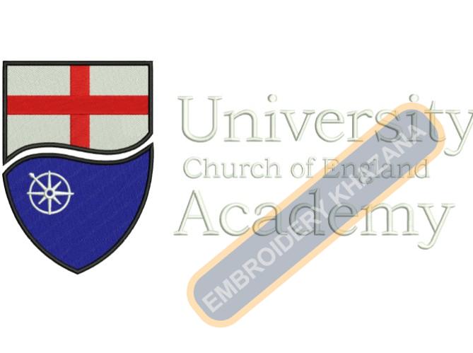 University Church of England Academy Embroidery Design Free