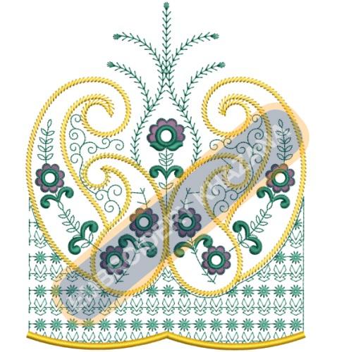 Free Classic Flower Embroidery Design