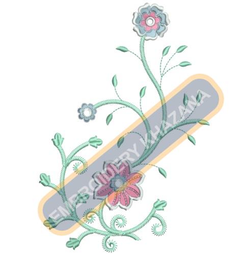 Free Satin Swirl Flower Embroidery Design