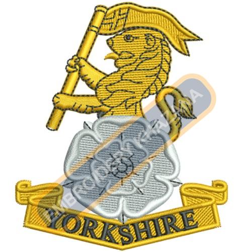 Yorkshire Regiment embroidery design