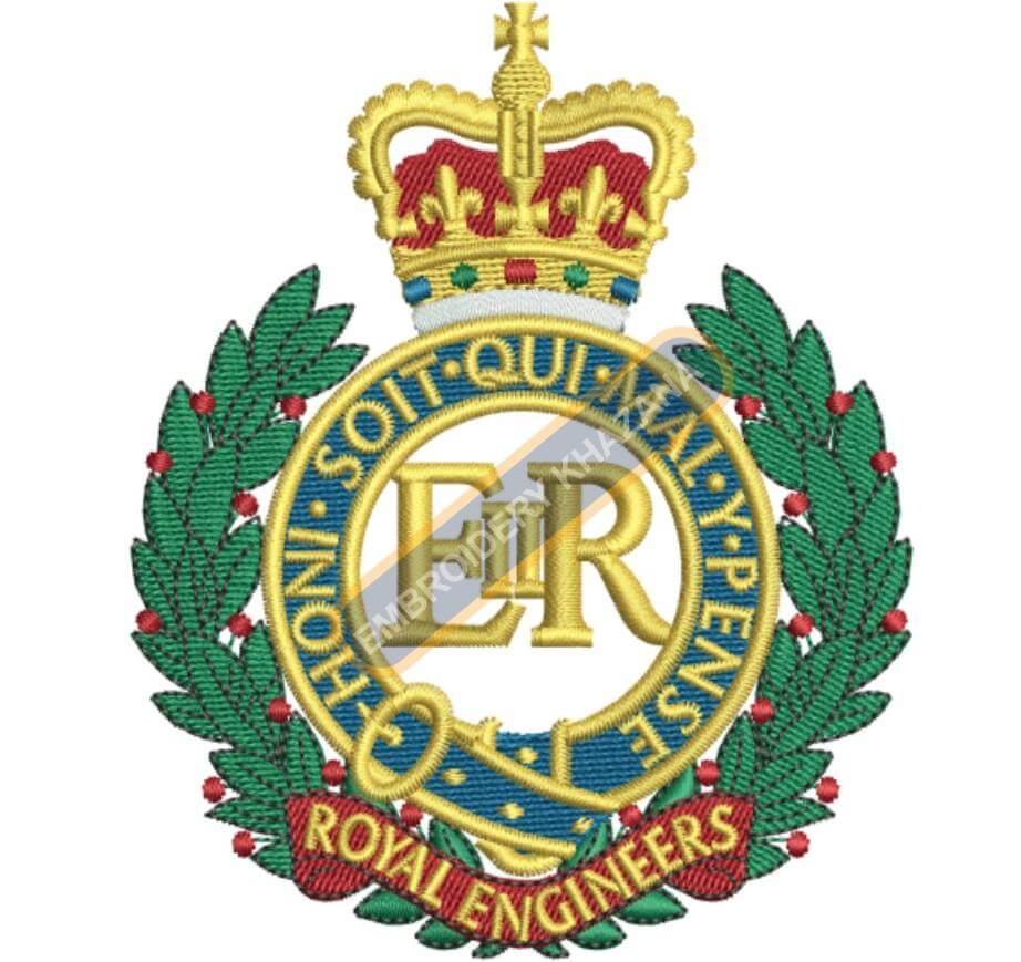 Royal Engineers Embroidery Design