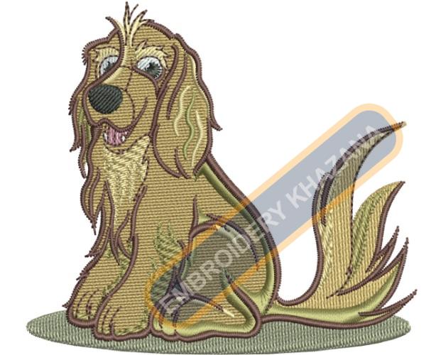 dog embroidery design