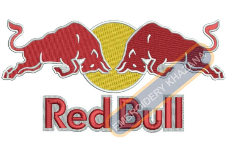 Red Bull Embroidery Designs