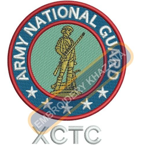 Army National Guard embroidery design