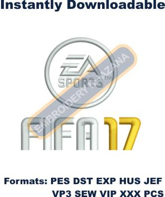 FIFA 17 Logo Embroidery Design