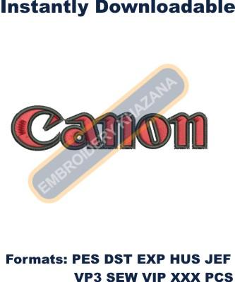 Canon Logo Embroidery Design